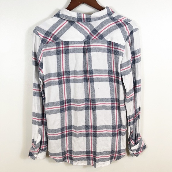 RAILS Hunter Melange Blue White Red Button Down Small - Picture 7 of 7